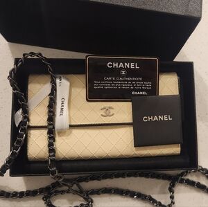 Chanel Trifold Wallet with chain